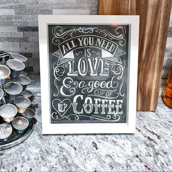 Framed Coffee Art Print - Picture 1 of 4
